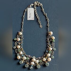 Sorrelli Multicolor Pearl and Crystal Necklace
